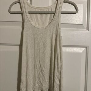 Aerie Sparkling Cream Tank Top